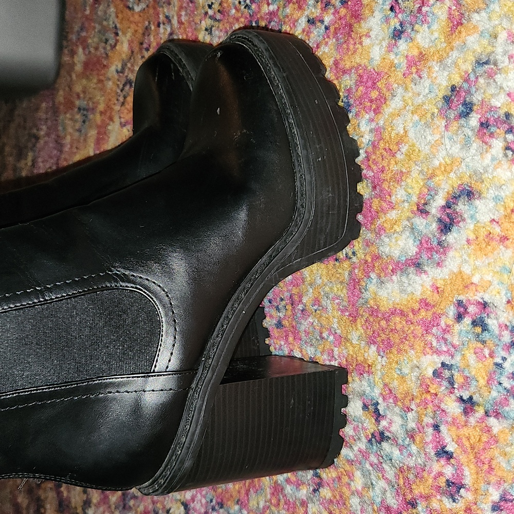 Madden girl black Kamora 10 M platform booties - Picture 3 of 14